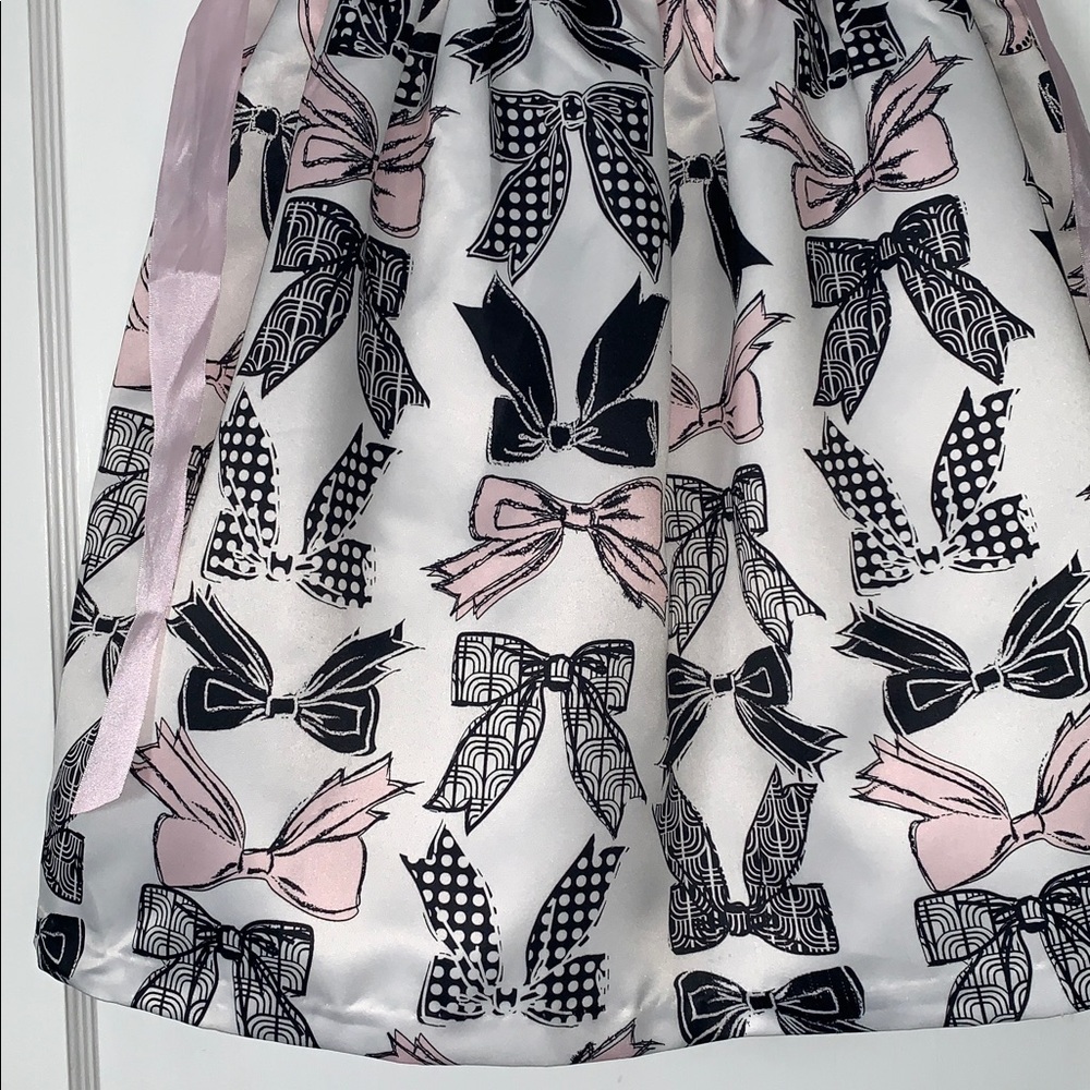 Bonnie Jean Bows Dress 6X White Black Pink EUC 🎀 - Picture 3 of 11